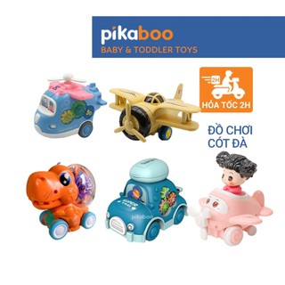 Đồ chơi mô hình chạy đà cao cấp Pikaboo kiểu dáng ô tô, máy bay, các con vật xinh xắn cho trẻ nhỏ