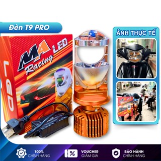 Đèn Pha LED Bi cầu mini T9 Pro V2 MARacing 60Wchân H4 ô tô, xe máy(Giá1 bóng)Mẫu mới nhất 2024.Tặng 1 bóng Hậu nháy Audi
