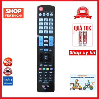 Điều khiển tivi LG dài smart internet AKB73756504 logo đỏ chính hãng zin,Remote dùng cho tivi LG dài smart internet AKB7