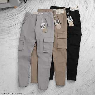 Quần Dài Kaki Túi Hộp J&CO Cargo Pants Form Slimfit Finn, chất vải kaki mềm mịn, co dãn thoáng mát