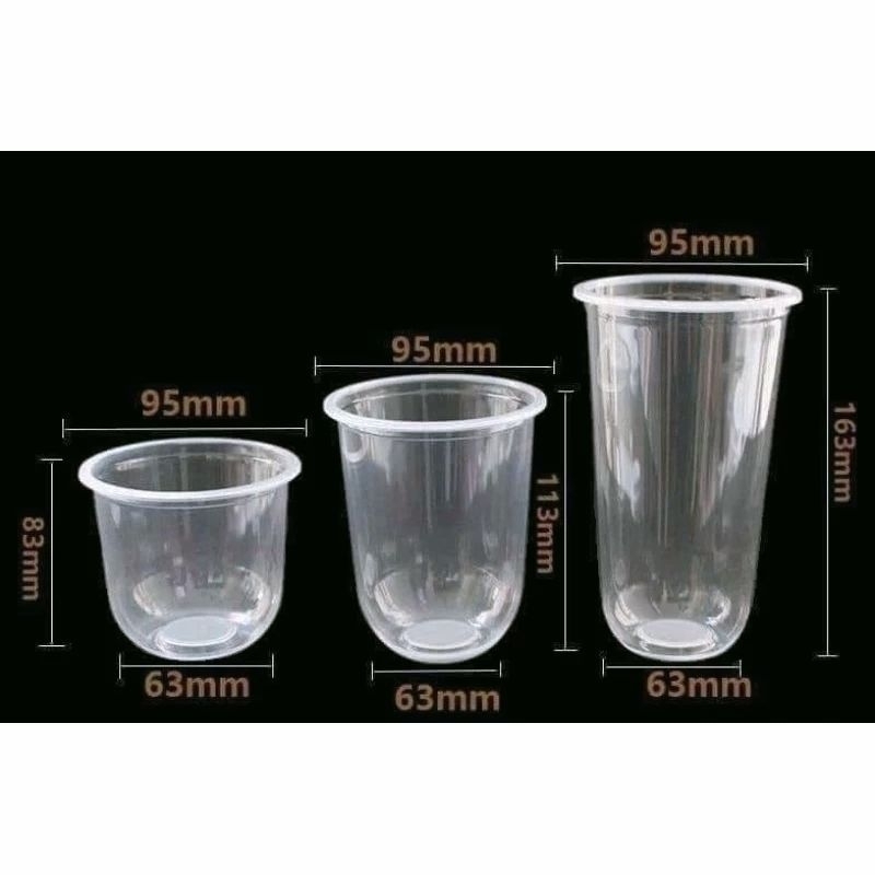 sỉ 1000 ly nhựa bầu 360ml_500ml_700ml