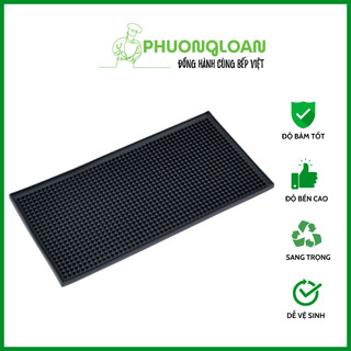 Thảm Lót Cao Su Quầy Bar 15x30 cm hàng dầy (Rubber Bar Mat)