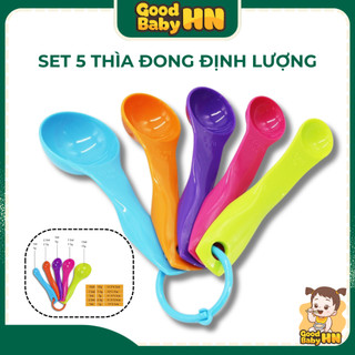 Thìa đong định lượng nhà bếp (set 5 thìa) _𝐃𝟎𝟔