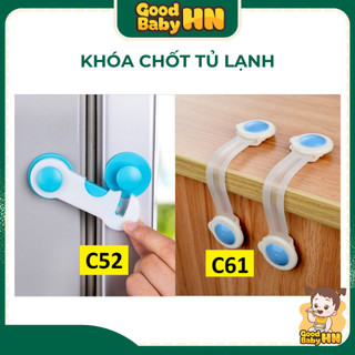 Khóa chốt tủ lạnh, ngăn kéo an toàn cho bé