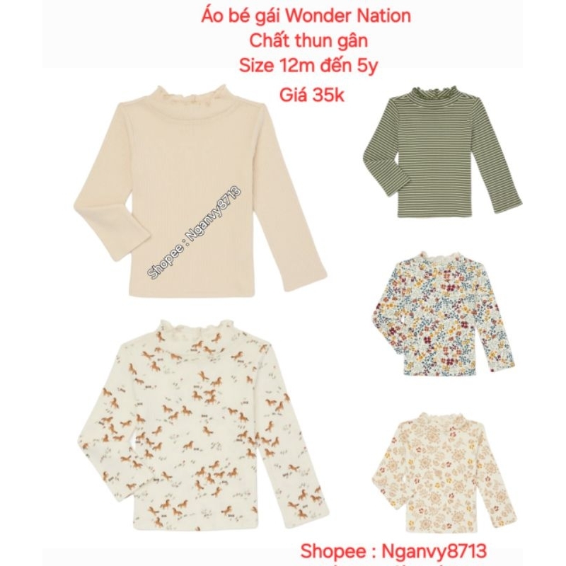 Áo bé gái xuất dư ( Size 12m đến 5y )