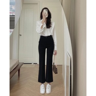 Quần baggy nút chất có co giãn nhẹ size S M L