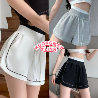 Quần Short Đùi Lưng Bản To Phong Cách Thể Thao Tôn Dáng, Quần Đùi Lưng Chun Phong Cách Thể Thao Q237