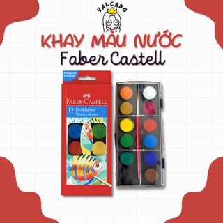 Khay Màu Nước Faber-Castell - 12 Bánh Màu