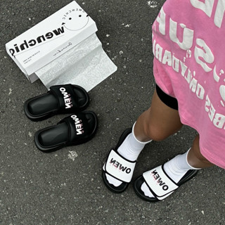 Dép Owenchic Quai Dán Nam Nữ Đế Cao 5cm Êm Chân, Kèm Hộp, Hỗ trợ đổi size OWC1