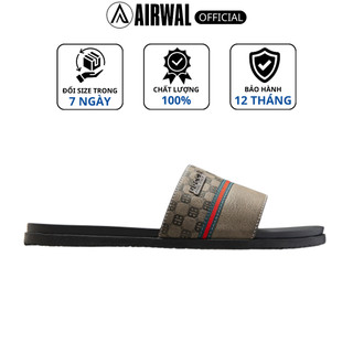 Dép nam quai ngang mới nhất _ Dép da GC da bò cao cấp đế chống trơn trượt Size 38-42