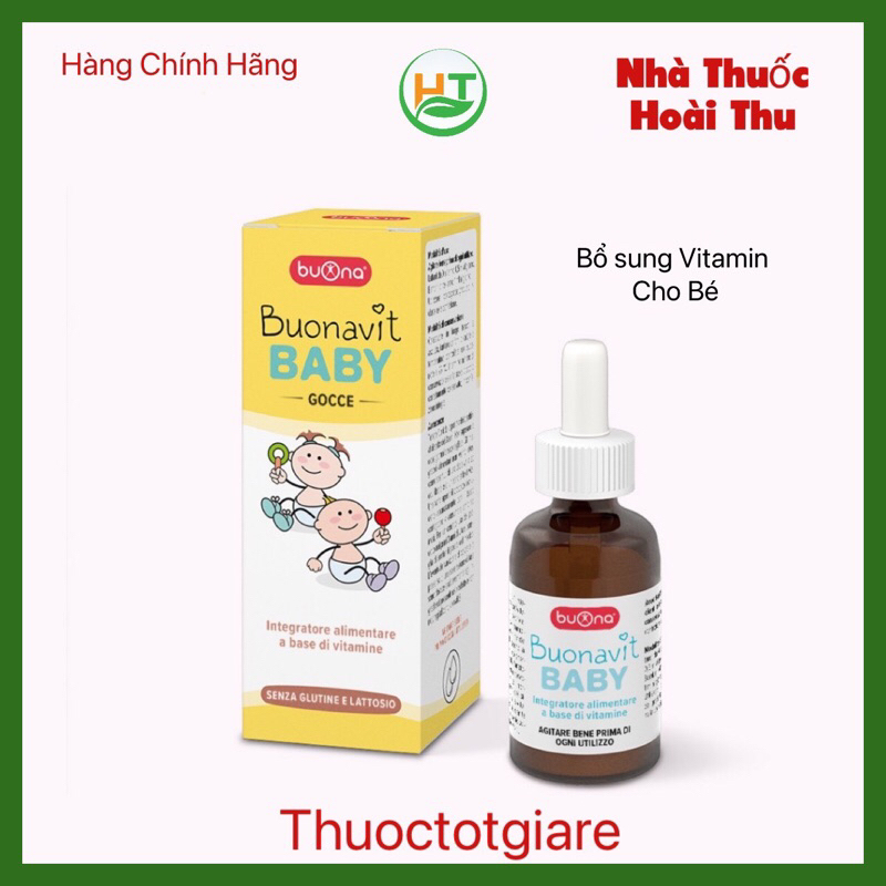 Vitamin tổng hợp nhỏ giọt Buonavit Baby - Bổ sung các vitamin cần thiết cho bé