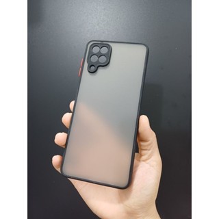 Ốp lưng nhám mờ cho samsung A12 lưng nhám chống bám vân tay