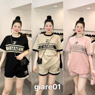 Set Bộ Đùi Cotton Nữ , Set Bộ Chữ Chà Neo