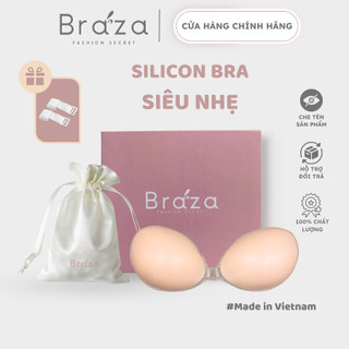 Áo Dán Nâng Ngực Cài Trước Tạo Khe Silicone Cao Cấp BRAZA - 4952