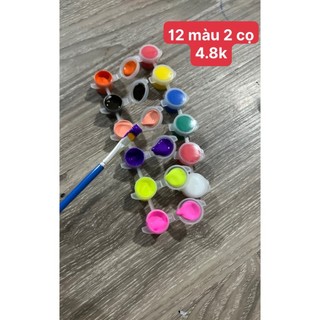 Dây màu kèm cọ combo 10 dây