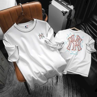 ÁO THUN NAM UNISEX CỔ TRÒN TAY NGẮN IN NY NEW ERAMLB - N.D MENSWEAR