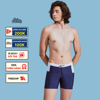 Quần bơi Nam BIKINI PASSPORT kiểu boxer phối màu - màu Xanh Navy - BS497_NV