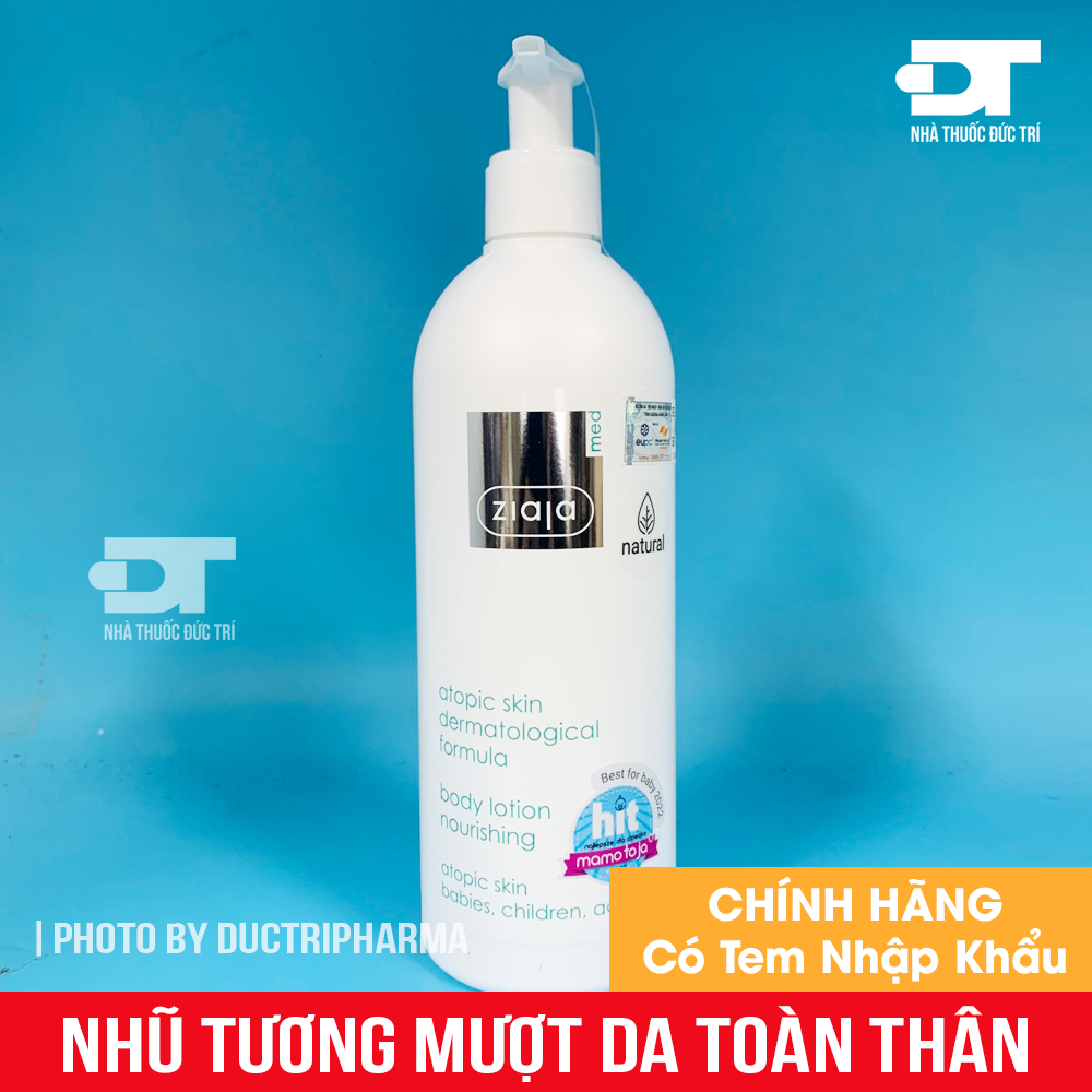 [CHÍNH HÃNG] Nhũ Tương Mượt Da Toàn Thân 1% Urê - Ziaja Med Atopic Skin Dermatological Formula Body 