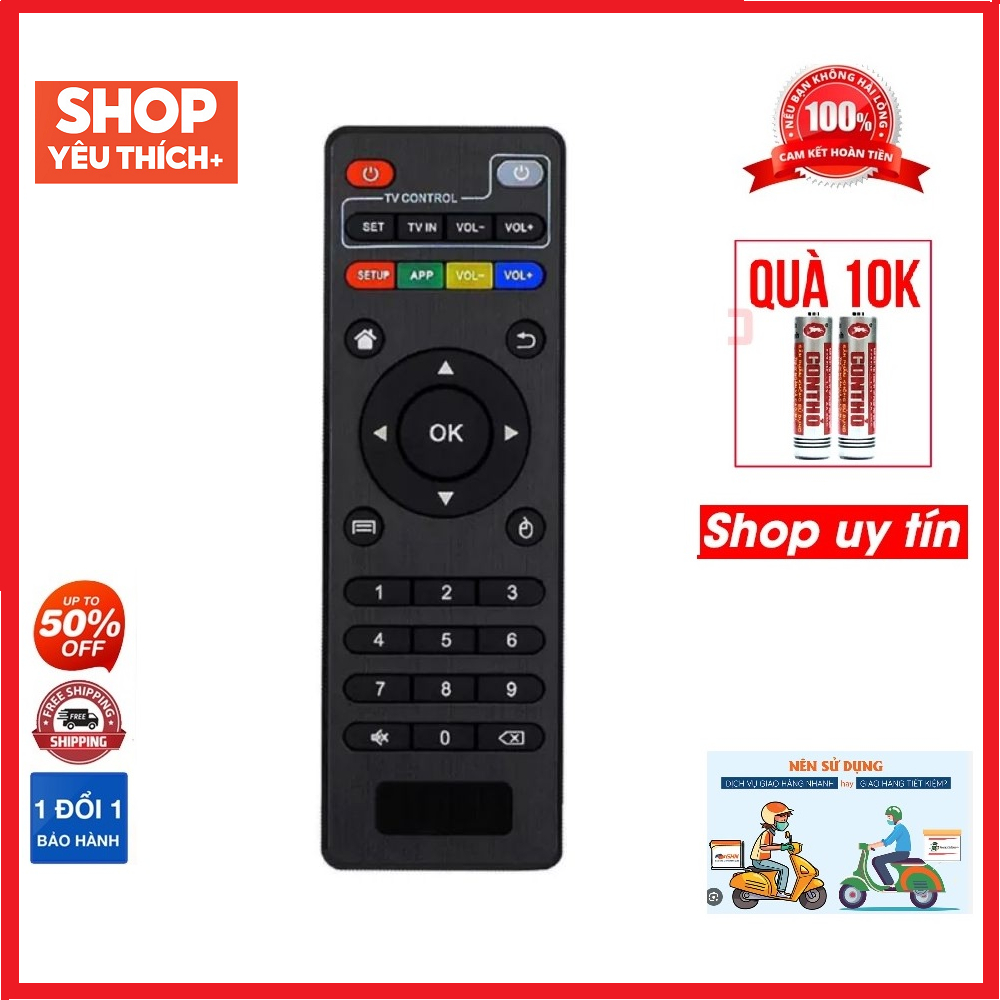 Điều khiển đầu thu Box H96 Pro /V88/MXQ/Z28/T95 - REMOTE ĐIỀU KHIỂN Box H96 Pro /V88/MXQ/Z28/T95 - T