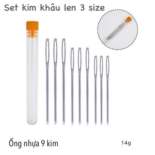 Sét kim khâu 3 size đựng trong ống