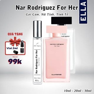 Nước Hoa Nữ (Nar Hồng) Rodriguez For Her Chính Hãng ELLA PERFUME 10ml - 20ml - 30ml -Thơm Ngọt Ngào, Hiện Đại, Cá Tính