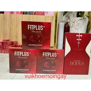 Cao dán tan mỡ fitplus+ - hộp 10 gói