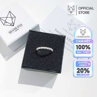 Nhẫn Nữ Bạc Ta CaoBac Silver Nhẫn Bạc Đơn Giản Xoắn Đá Mảnh Mai Thanh Lịch Dễ Mix Đồ Mọi Phong Cách