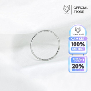 Nhẫn Bạc Nữ S925 CaoBac Silver Tròn Trơn Đơn Giản - Trang Sức Cáo Bạc JEWELLERY