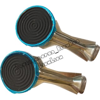 Combo 2 điếu inox bếp gas hồng ngoại 9cm fujishi - họng đầu đốt chia lửa gốm ceramic-