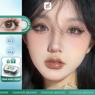 Kính áp tròng THÚY LENS  màu nâu vàng tự nhiên cận từ 0 - 8 độ Vonvon Brown