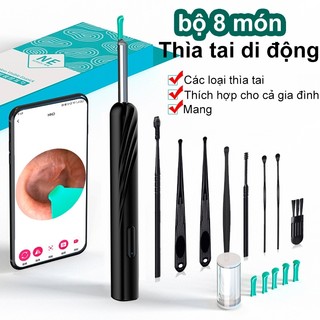 Dụng cụ lấy ráy tai NE23 có camera nội soi thông minh an toàn Điều Khiển Qua App Không Dây Bảo hành 10 năm