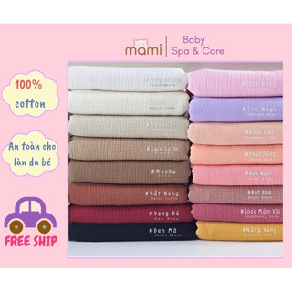 1 kg Vải xô muslin 2 lớp, màu trơn