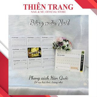 Bảng trưng bày móng mẫu phong cách Hàn Quốc - Bảng mica trưng bày màu sơn sang trọng