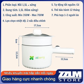 Nồi Lẩu Điện Đa Năng ALULU, Dung Tích 2 Lít ( Kèm Khay Hấp), Bảo hành 12 tháng