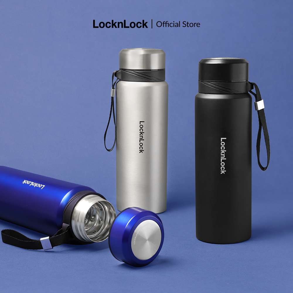 Bình Giữ Nhiệt Thép Không Gỉ có dây treo Lock&Lock Vacuum Bottle (800ml) LHC6180 | BigBuy360 - bigbuy360.vn