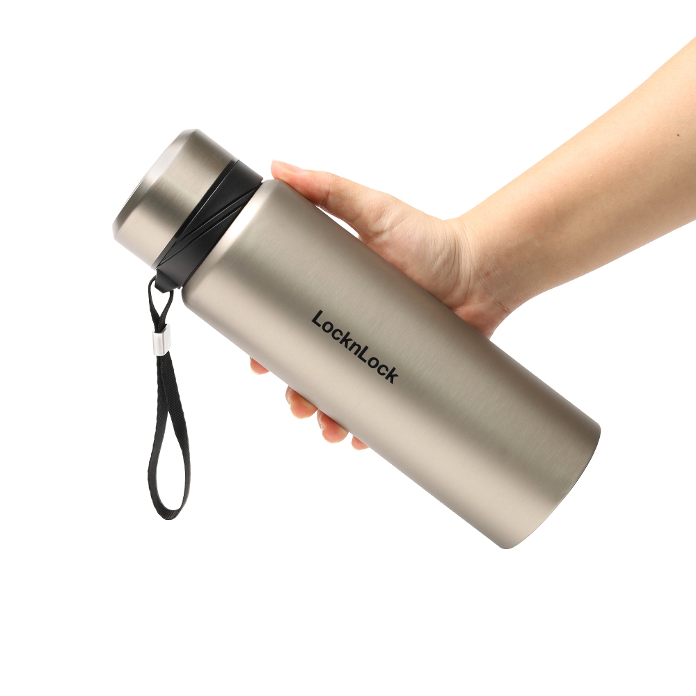 Bình Giữ Nhiệt Thép Không Gỉ có dây treo Lock&Lock Vacuum Bottle (800ml) LHC6180 | BigBuy360 - bigbuy360.vn