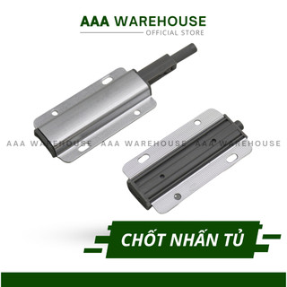 Chốt Nhấn Mở Cánh Tủ bếp bằng nhôm cao cấp - Chốt đóng nhấn mở cửa tủ