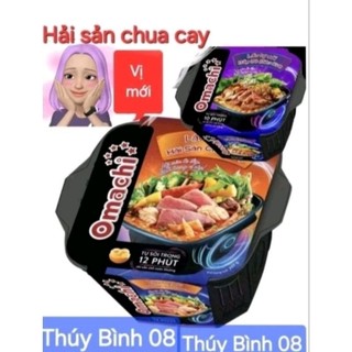 [DATE MỚI] Lẩu tự sôi Omachi HẢI SẢN CHUA CAY/Bắp bò riêu cua 276g