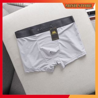 Quần Lót Nam Boxer Thun Lạnh Cao Cấp, Quần Sịp Đùi Nam Siêu Cấp In Dập Logo Co Giãn Kháng Khuẩn SD03 - Minhstore66
