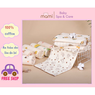 Khăn tắm  siêu thấm hút, mềm mại dành cho sơ sinh vải xô muslin 2 lớp 105cm*95cm