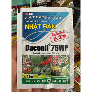 Daconil 75wp gói 15g chuyên trừ sương mai, thán thư, đạo ôn,khô vằn, đốm lá,….