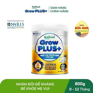 Sữa Nutifood Grow Plus colostrum sữa non 0+ cho trẻ suy dinh dưỡng thấp còi (GrowPlus vàng)