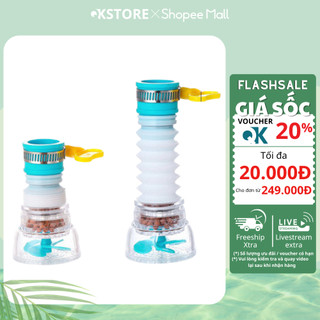Đầu Vòi Lọc Nước Xoay 360 Độ Có Thể Kéo Dài, Đầu Lọc Giúp Áp Suất Mạnh Hơn Tiện Lợi ( Chính Hãng )