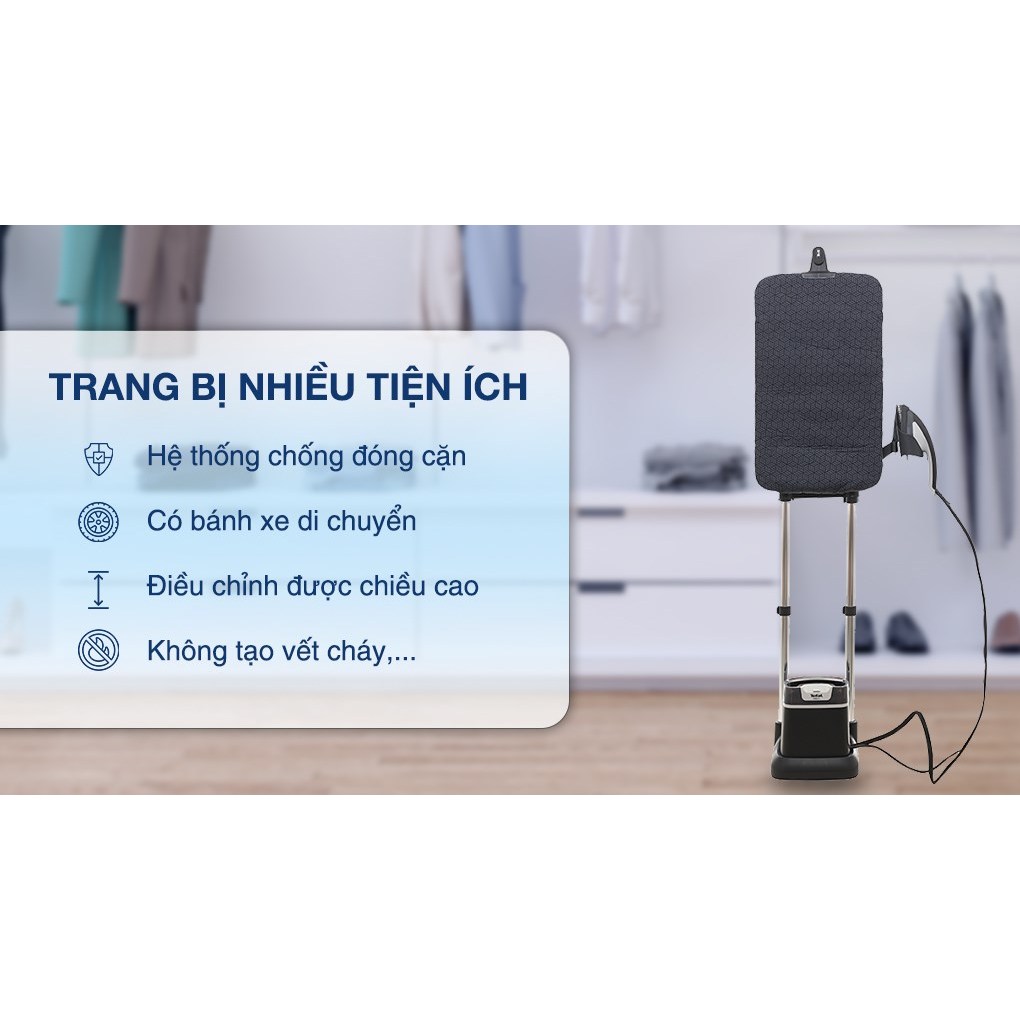 Bàn ủi hơi nước đứng Tefal IXEO Plus QT1510E0 2980W