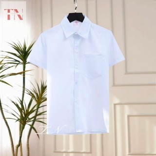 Áo Sơ Mi Trắng Tay Ngắn Nam S-XL