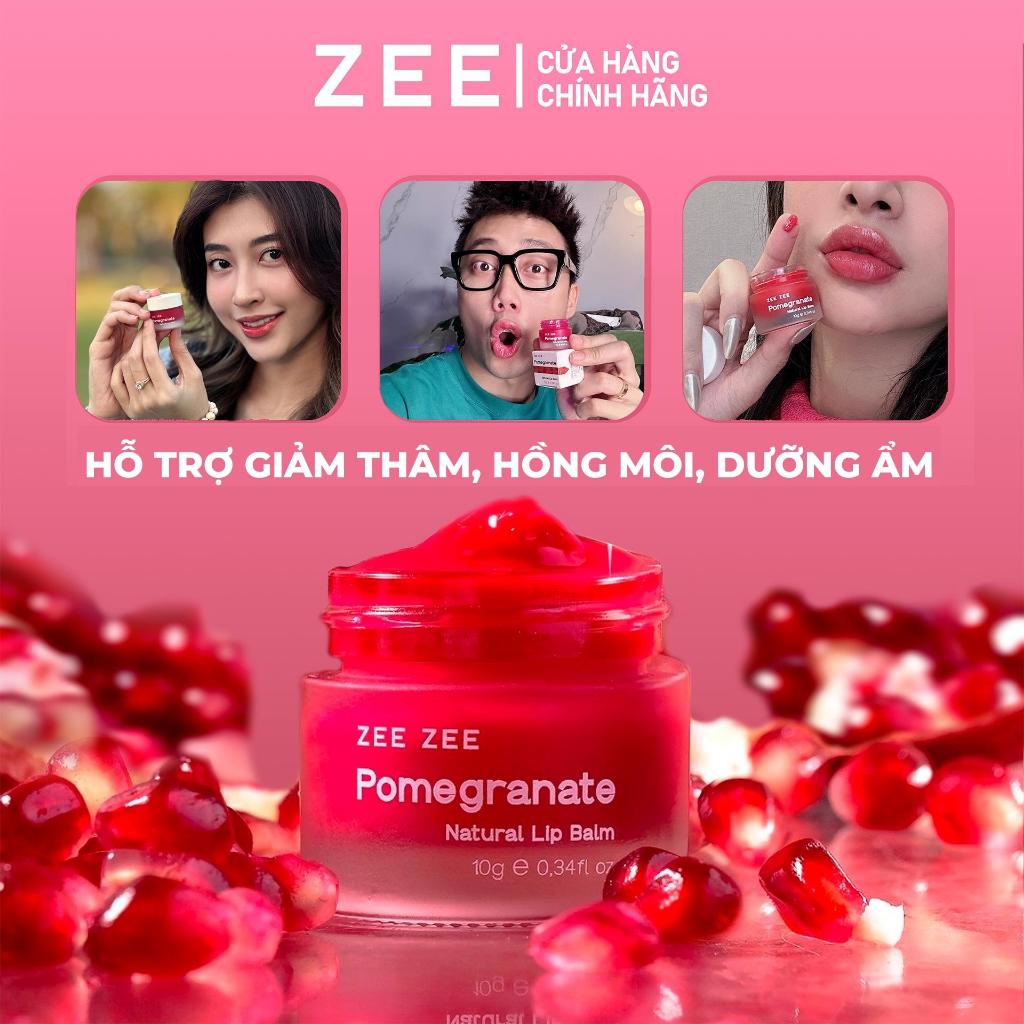 Mặt nạ ngủ dưỡng hồng chống thâm nứt môi chiết xuất lựu đỏ ZEE ZEE 10g