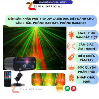 Đèn sân khấu LAZER SHOW thế hệ mới 2024 chuyên chiếu lazer hoa văn cho sân khấu party,phòng bay, phòng hát karaoke ZINIA
