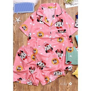 (40-55kg) Đồ bộ đùi pijama kate TNQN. drap gối codipa