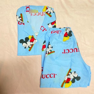 (40-55kg) Đồ bộ đùi pijama kate TNQN. drap gối codipa