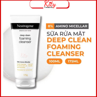 Sữa Rửa Mặt Neutrogena Làm Sạch Sâu & Kiểm Soát Nhờn - Deep Clean Foaming Cleanser